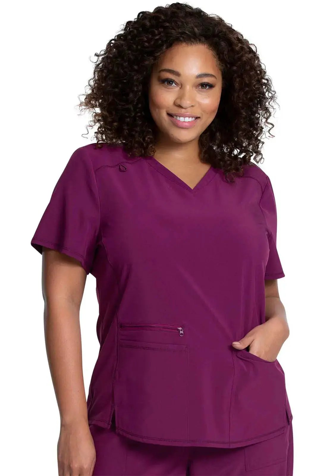 Cherokee Atmos Women'sKnit Inset Scrub Top CK837A Simply Scrubs Australia